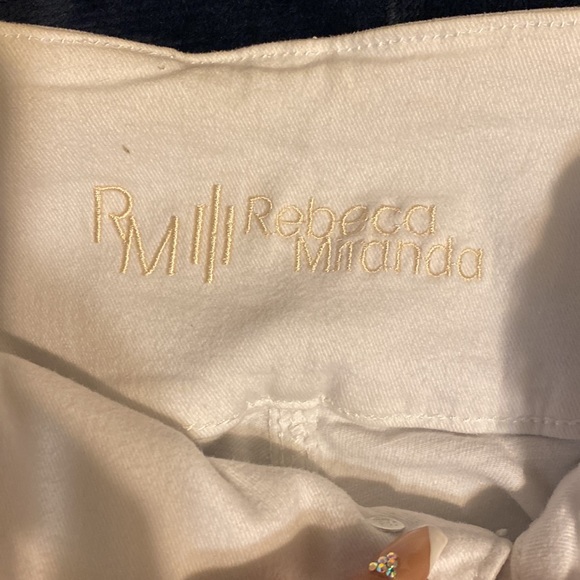 White Denim Pants - Picture 6 of 10